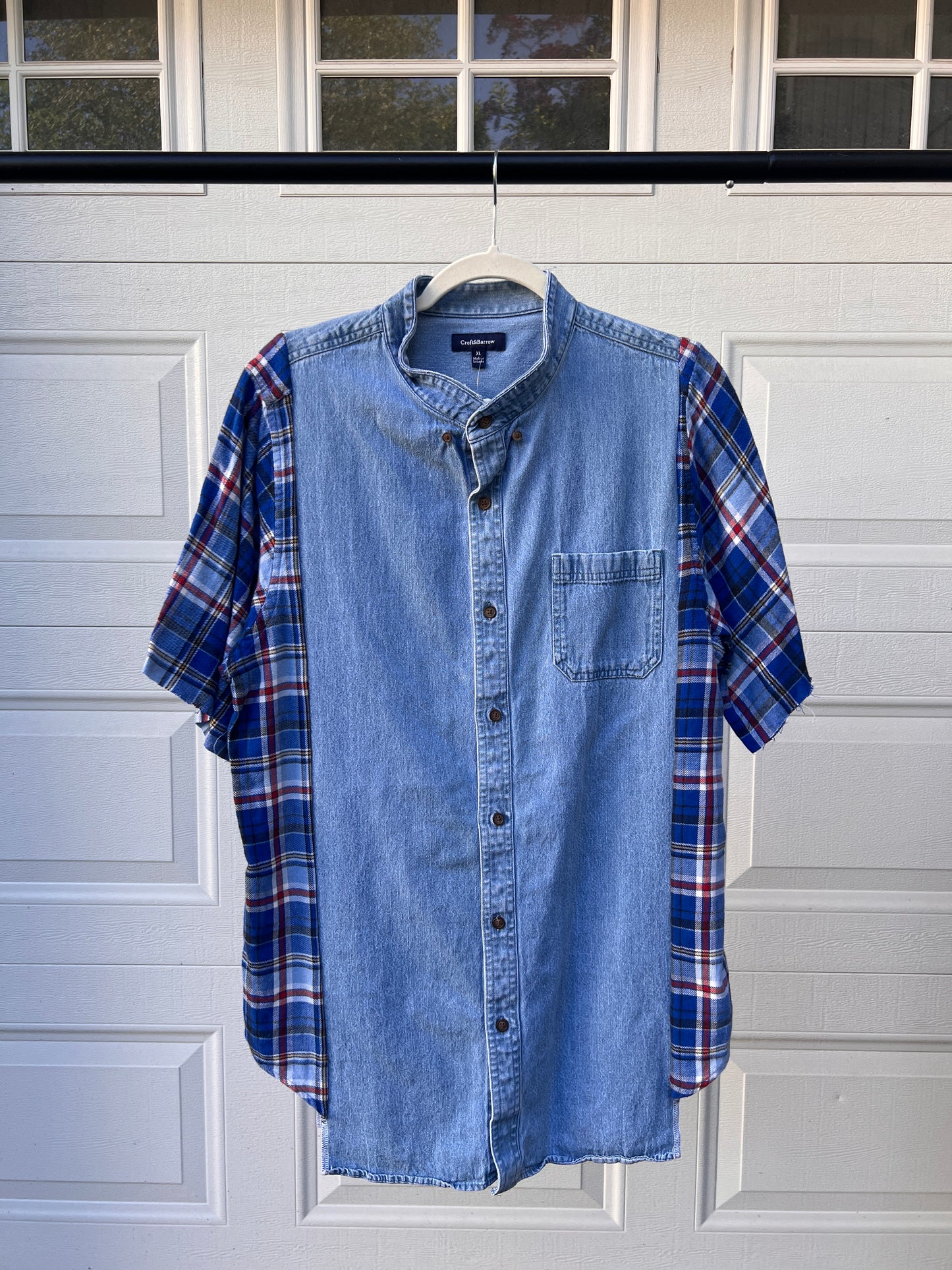 Plaid & Denim Remix Shirt - XL