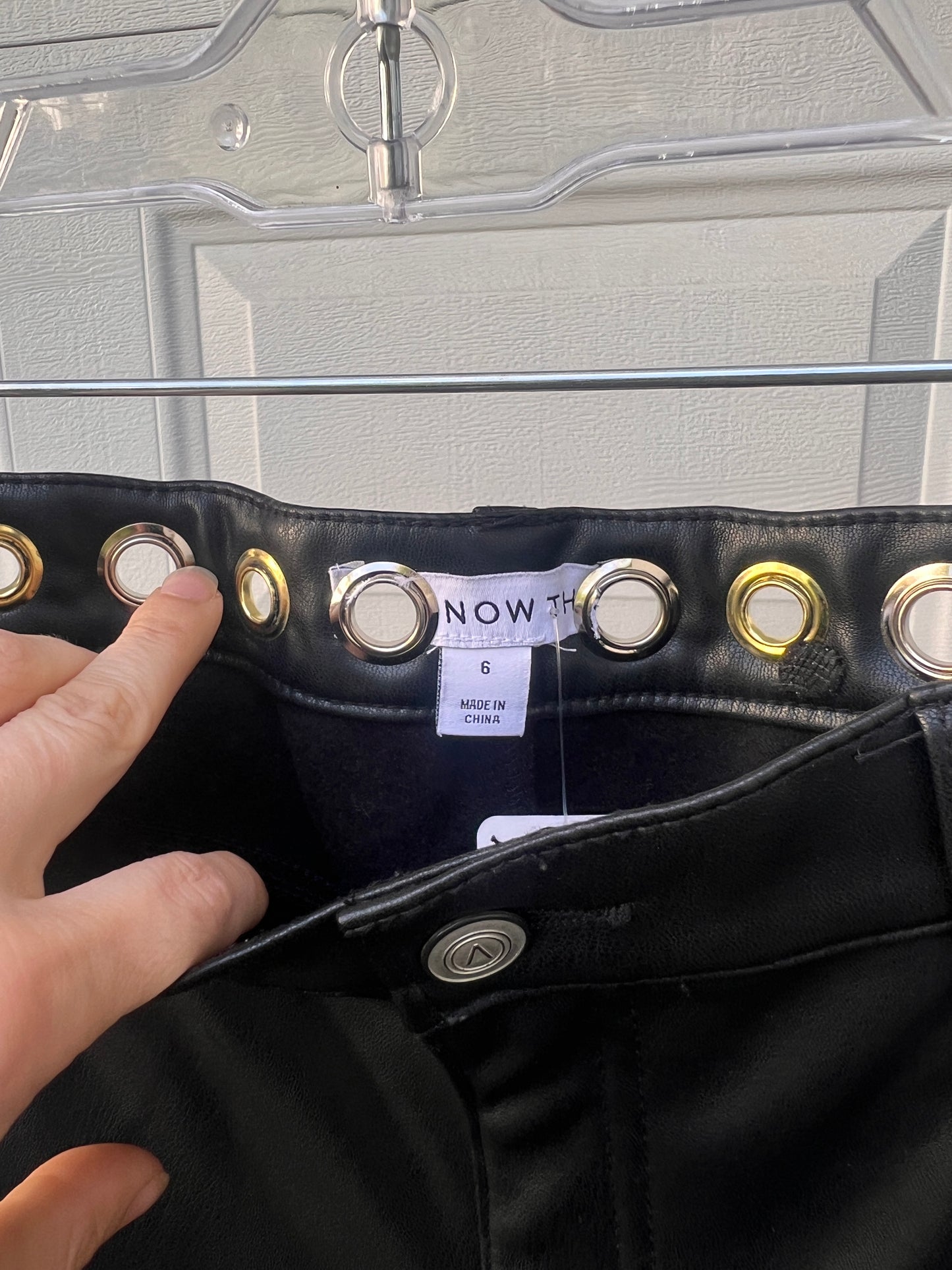 The Grommet Faux Leather Pantz - 6 / 29"