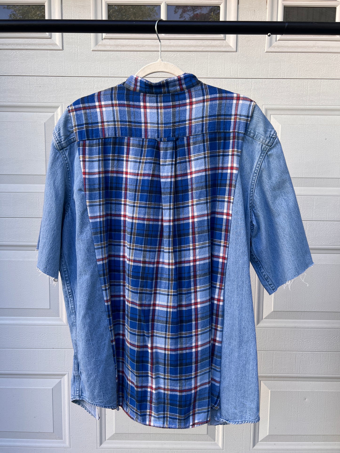 Denim Flannel Remix Shirt - XXL