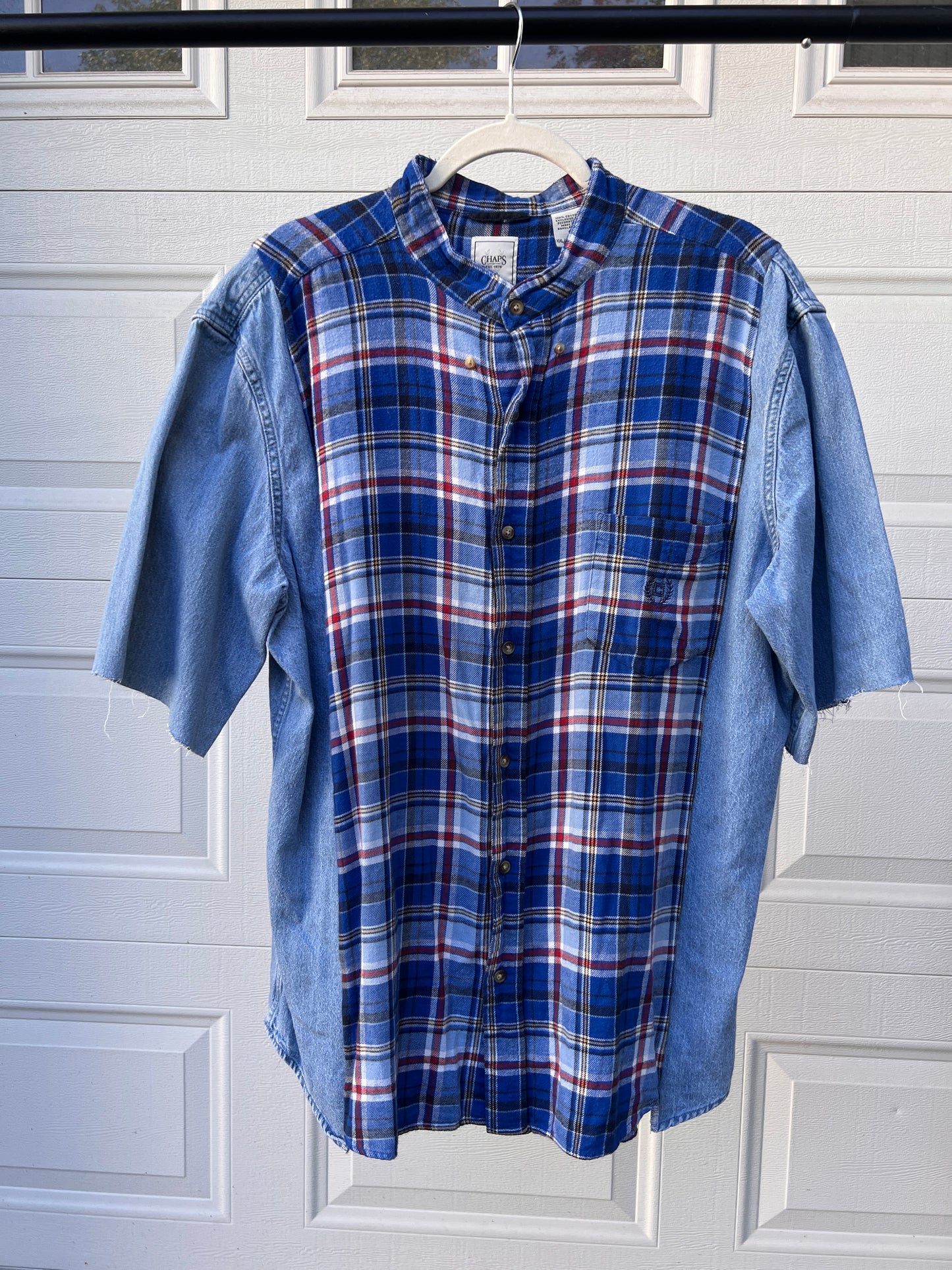 Denim Flannel Remix Shirt - XXL