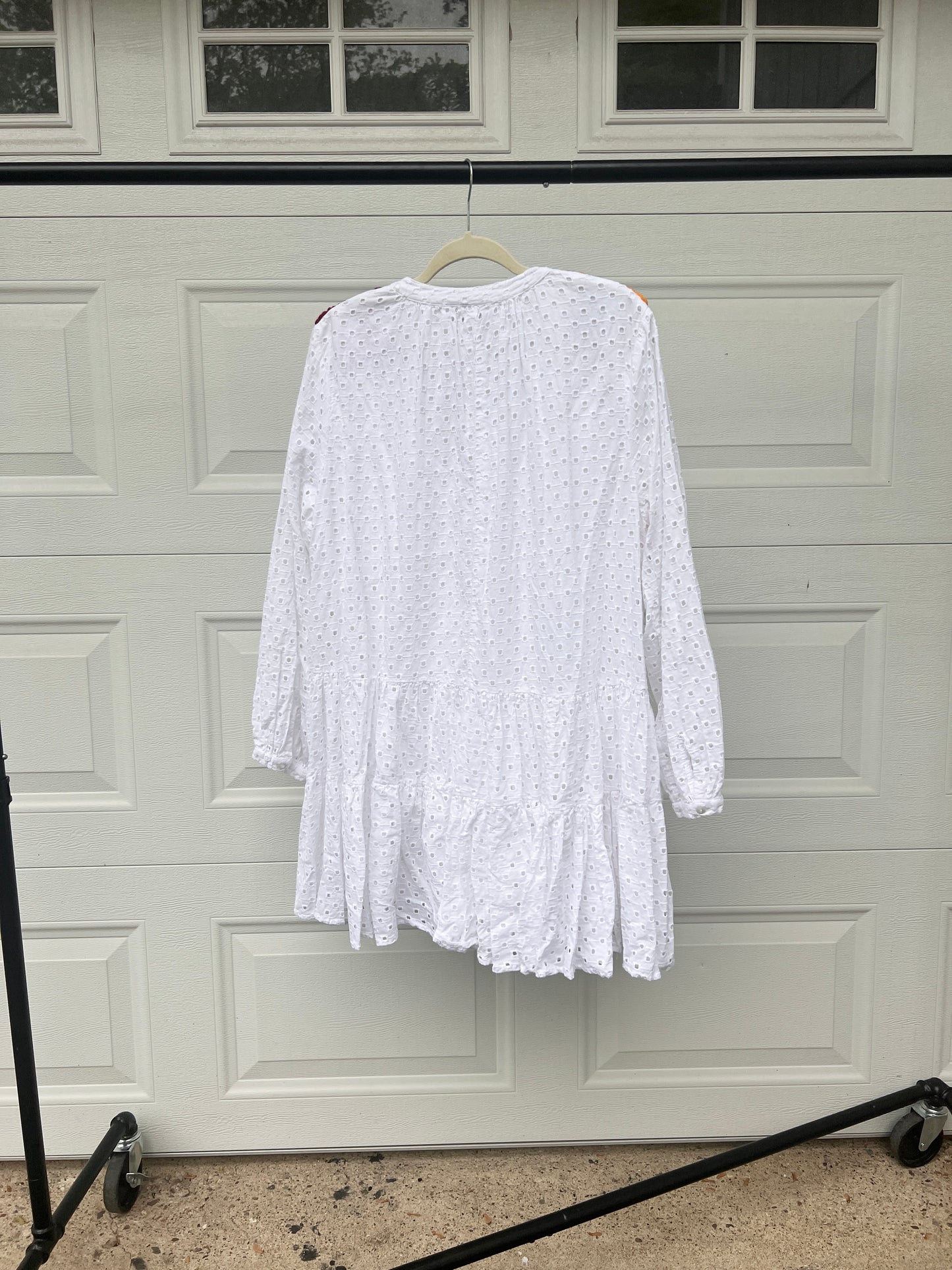 Crochet Patch Eyelet Dress - 14