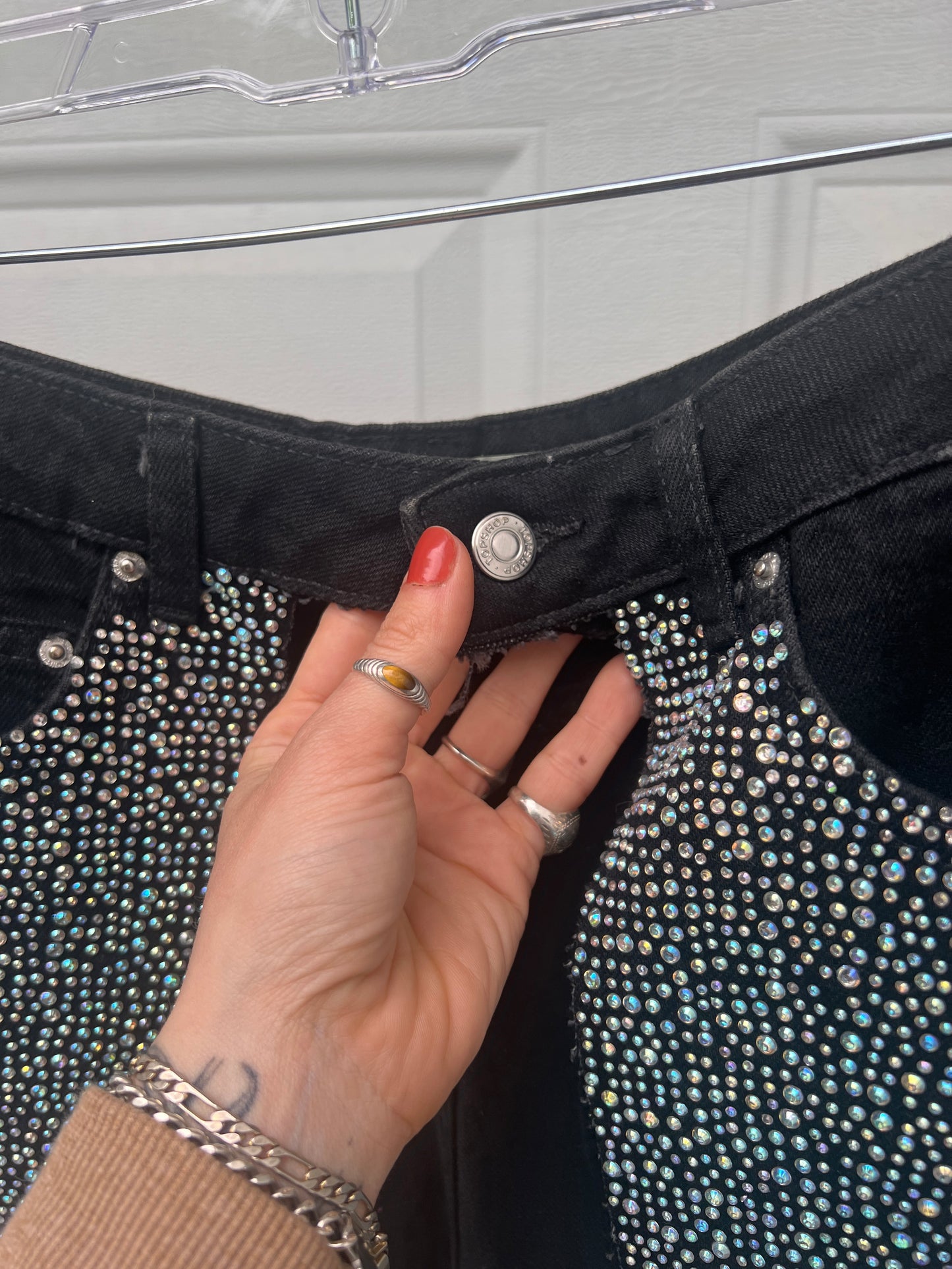 The Bedazzled Denim Tool Belt - 29"