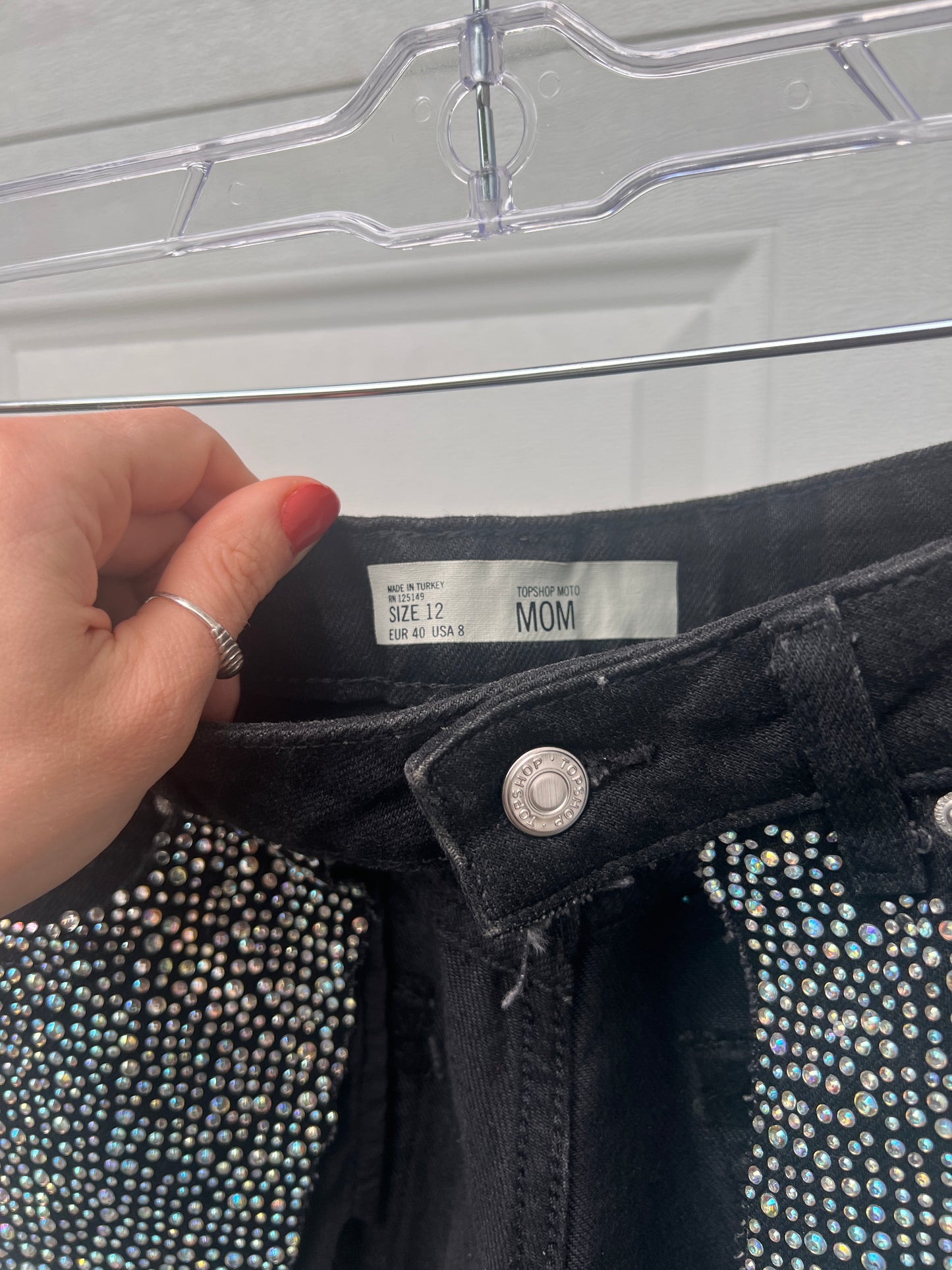 The Bedazzled Denim Tool Belt - 29"