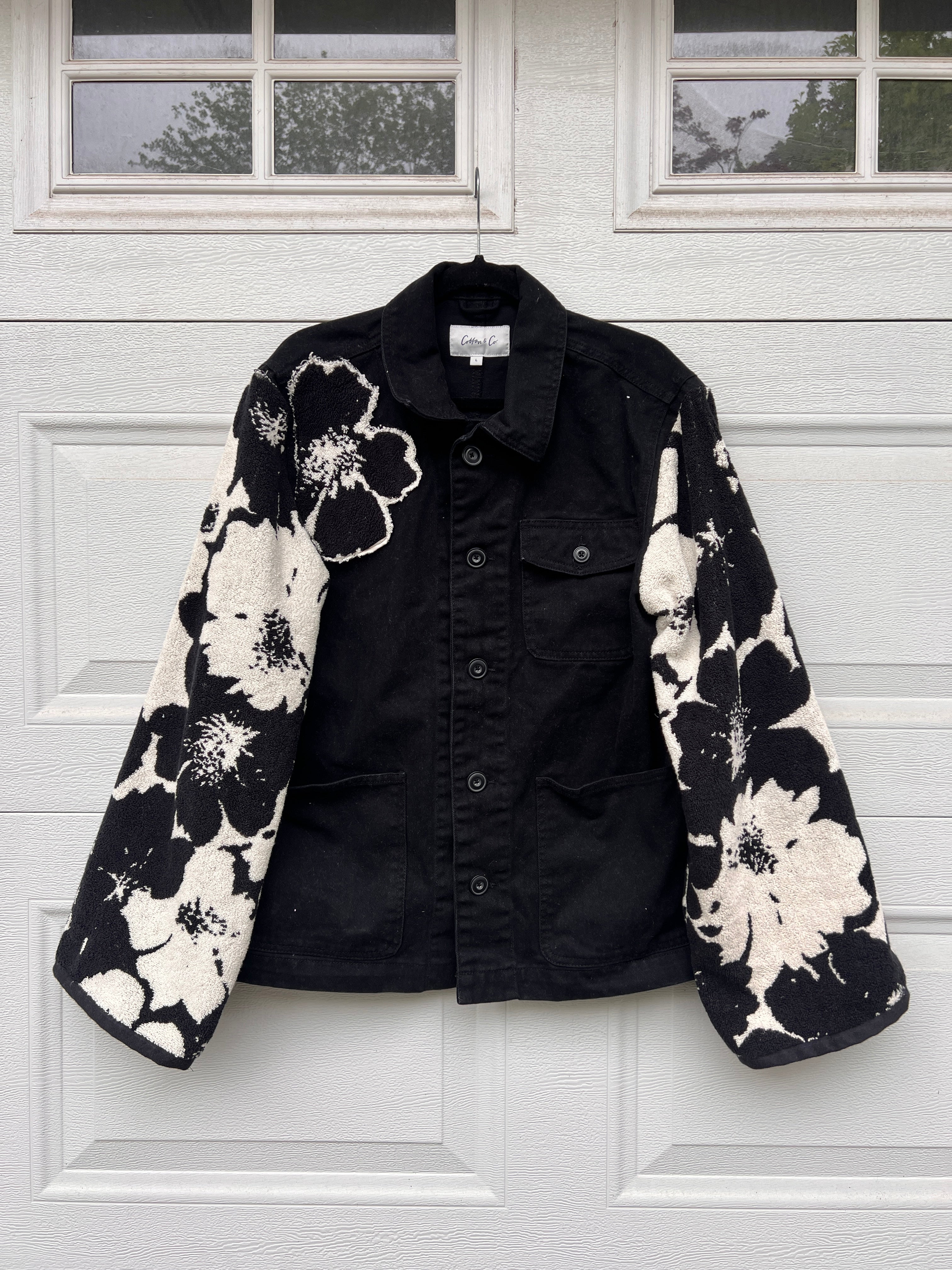 Towel Patchwork Utility Jacket - Large – Lizard Queenz