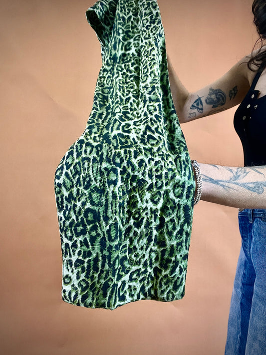 The Vintage Leopard Skinny Scarf