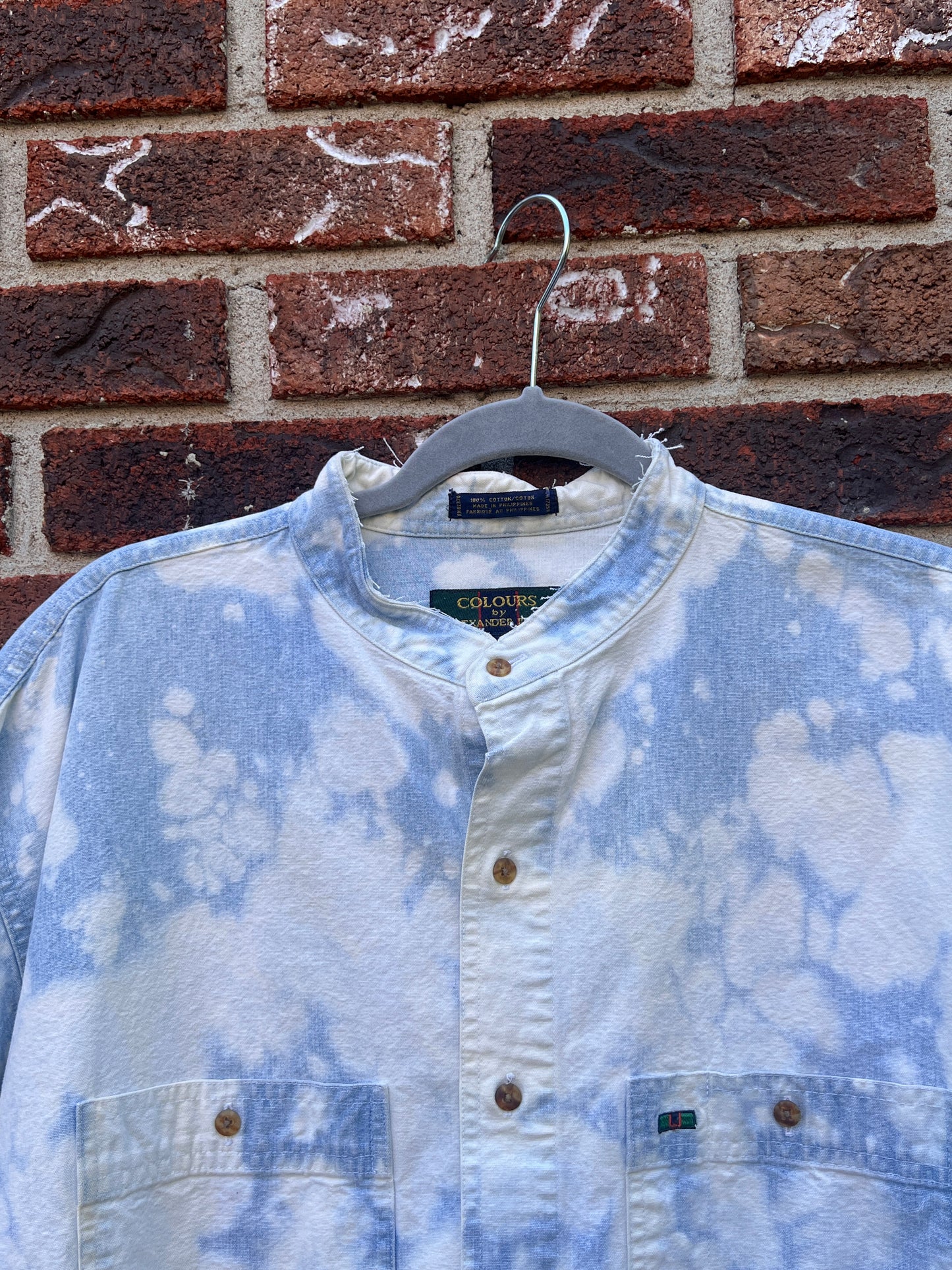 Bleached & Chopped Denim Shirt - L