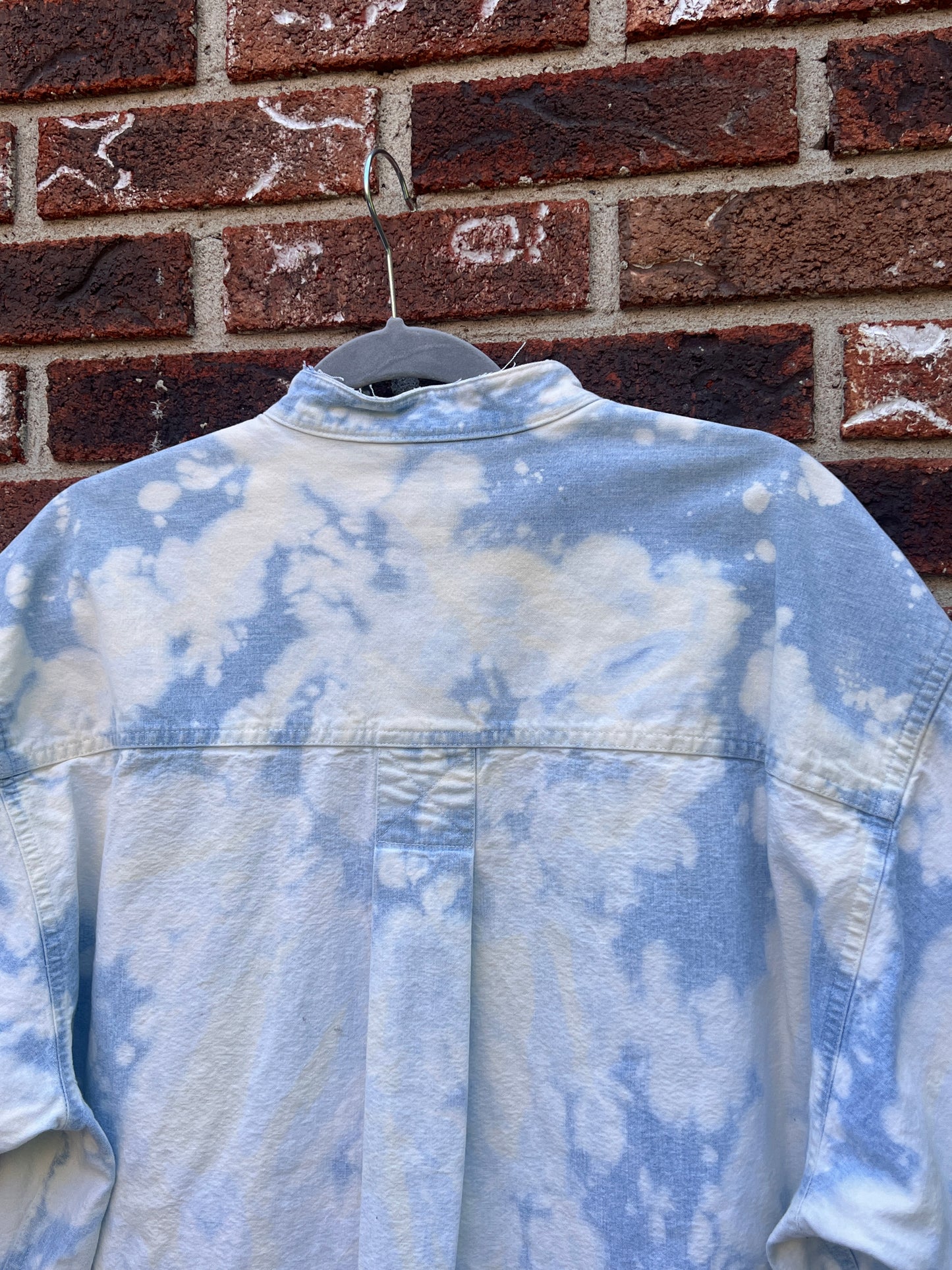 Bleached & Chopped Denim Shirt - L