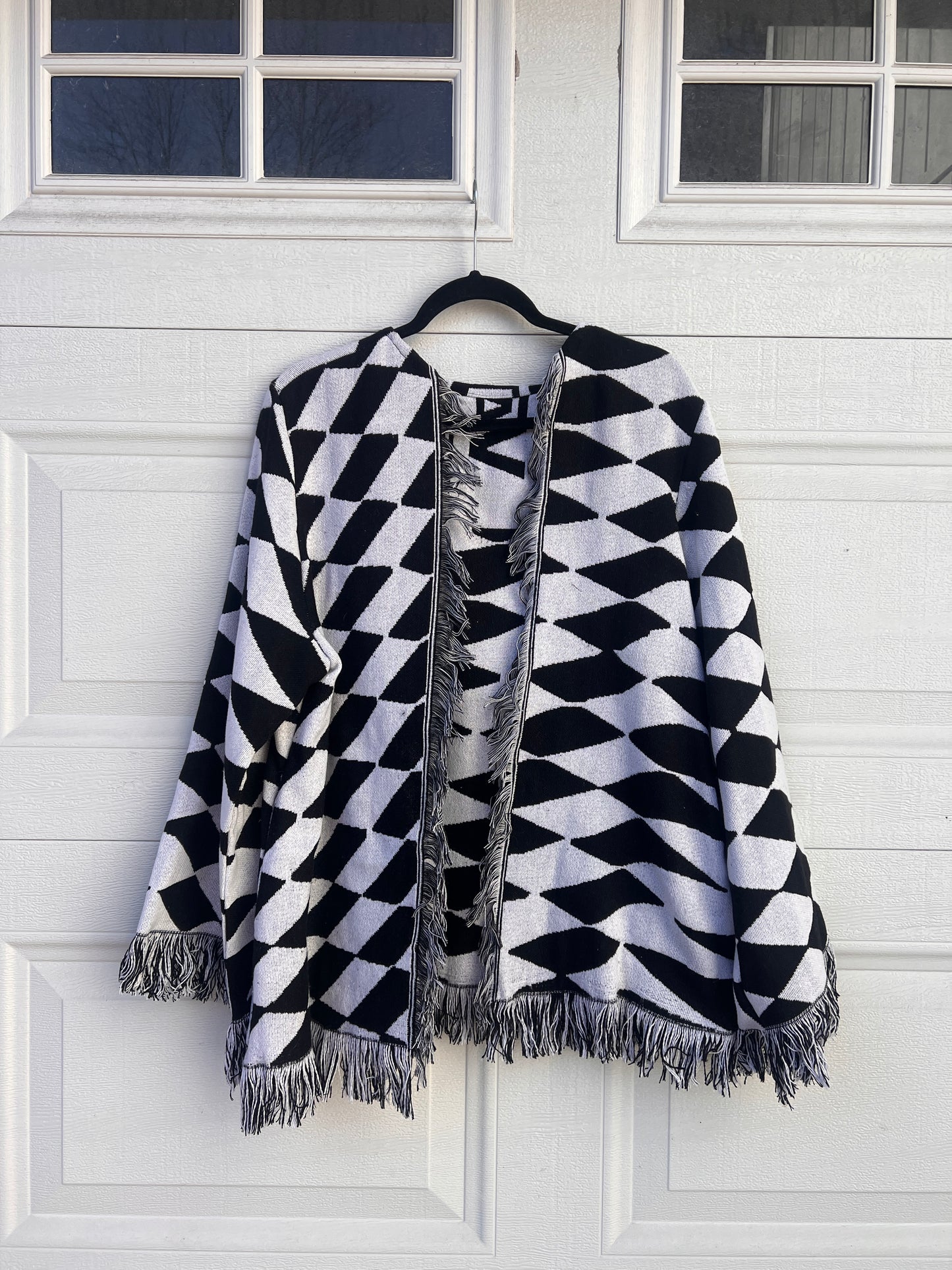 Vans Checker Fringe Blanket Cardigan - XL/XXL