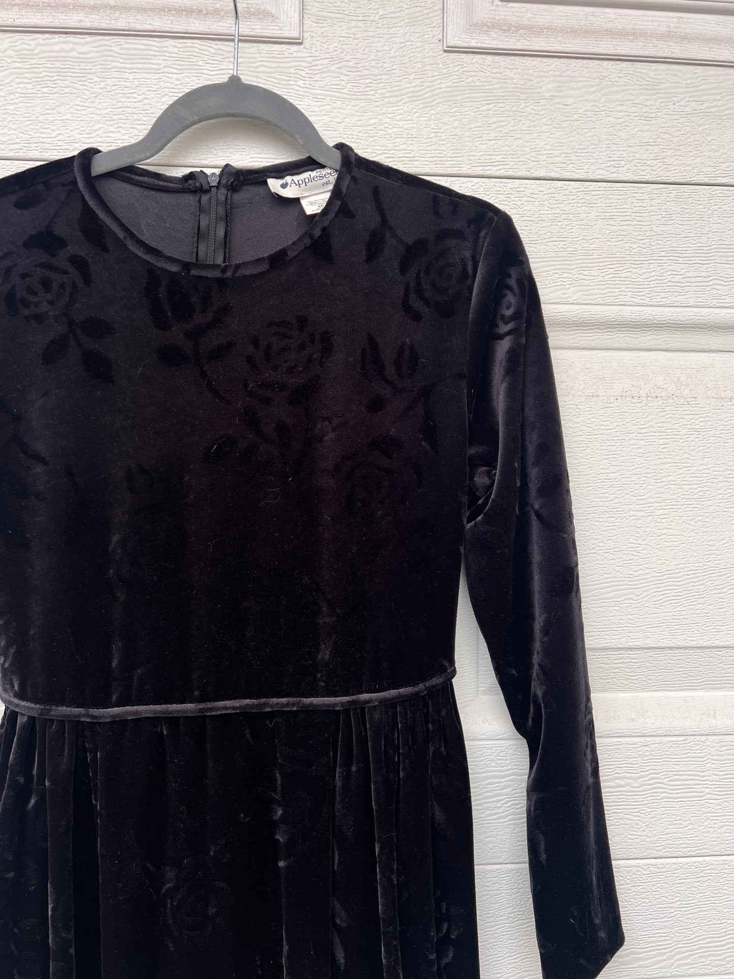 Floral Burnout Velvet Dress - 4P