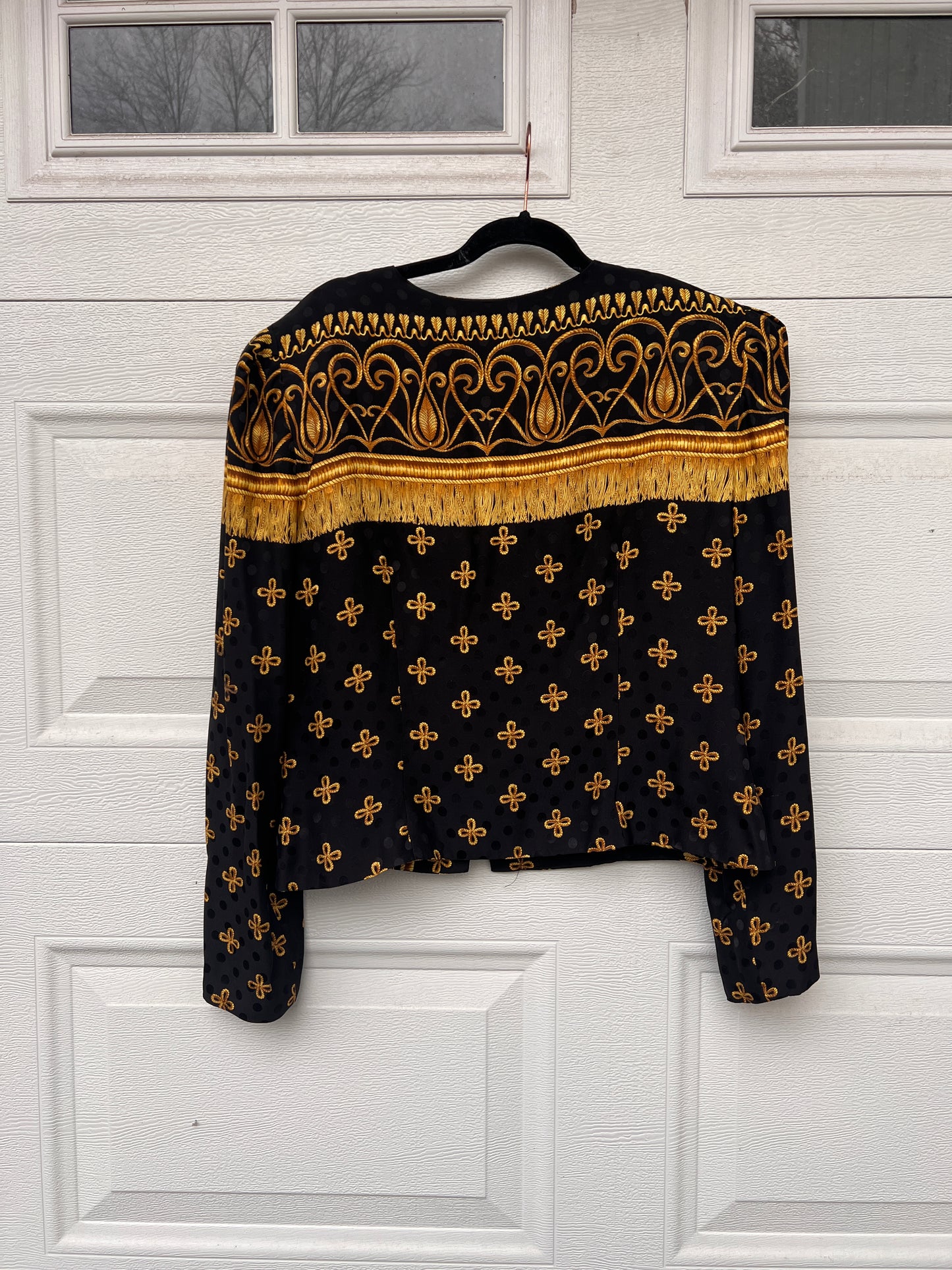 Versace-esque 2 Piece Jacket Skirt Set - 8