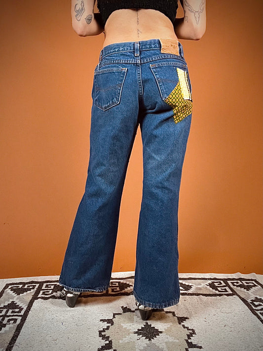 The Patchwork Flare Jeans