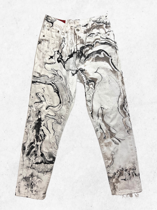 The Marbled Jeans - 28"