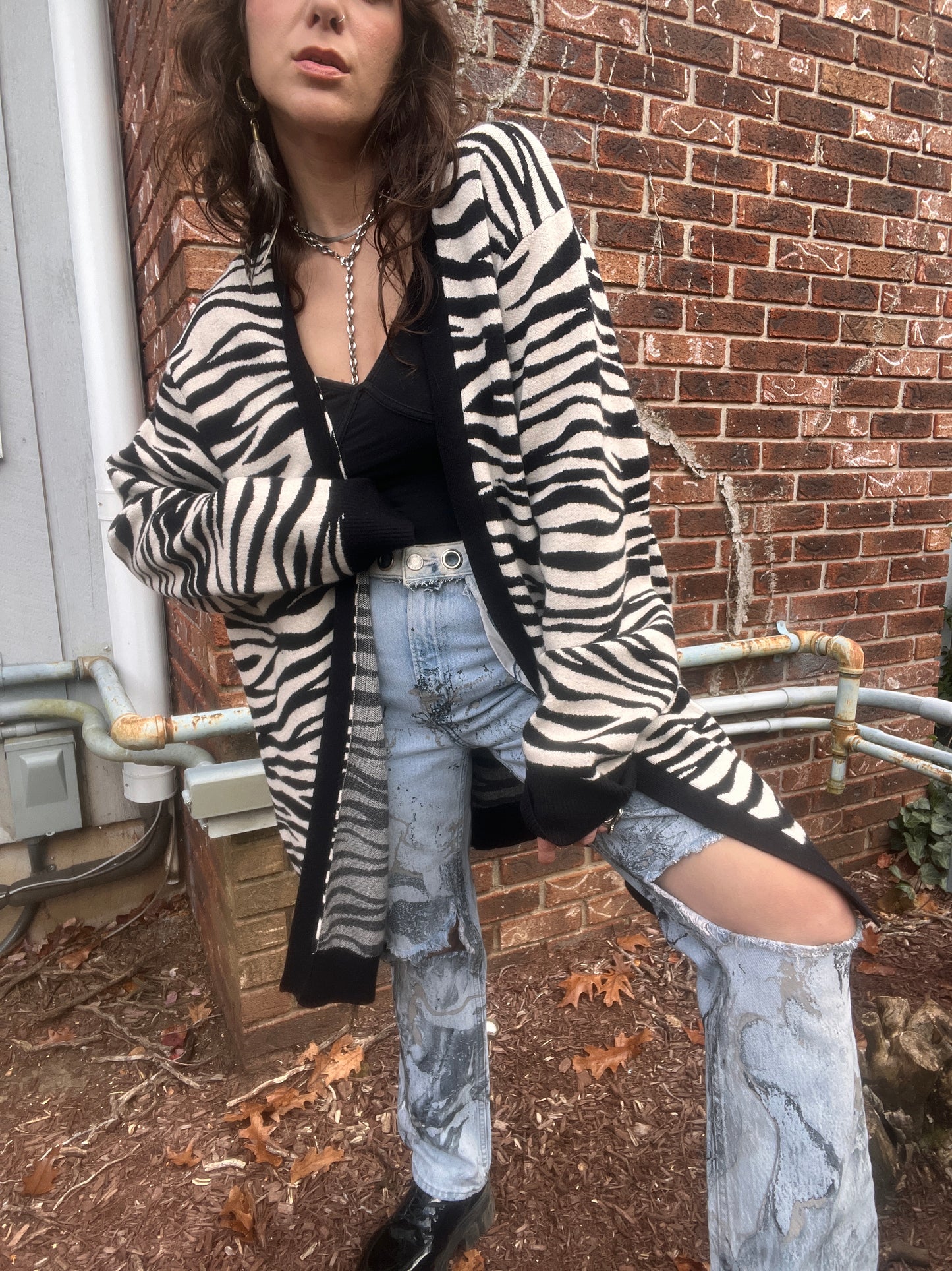 Rolling Stones Zebra Cardigan - 3XL