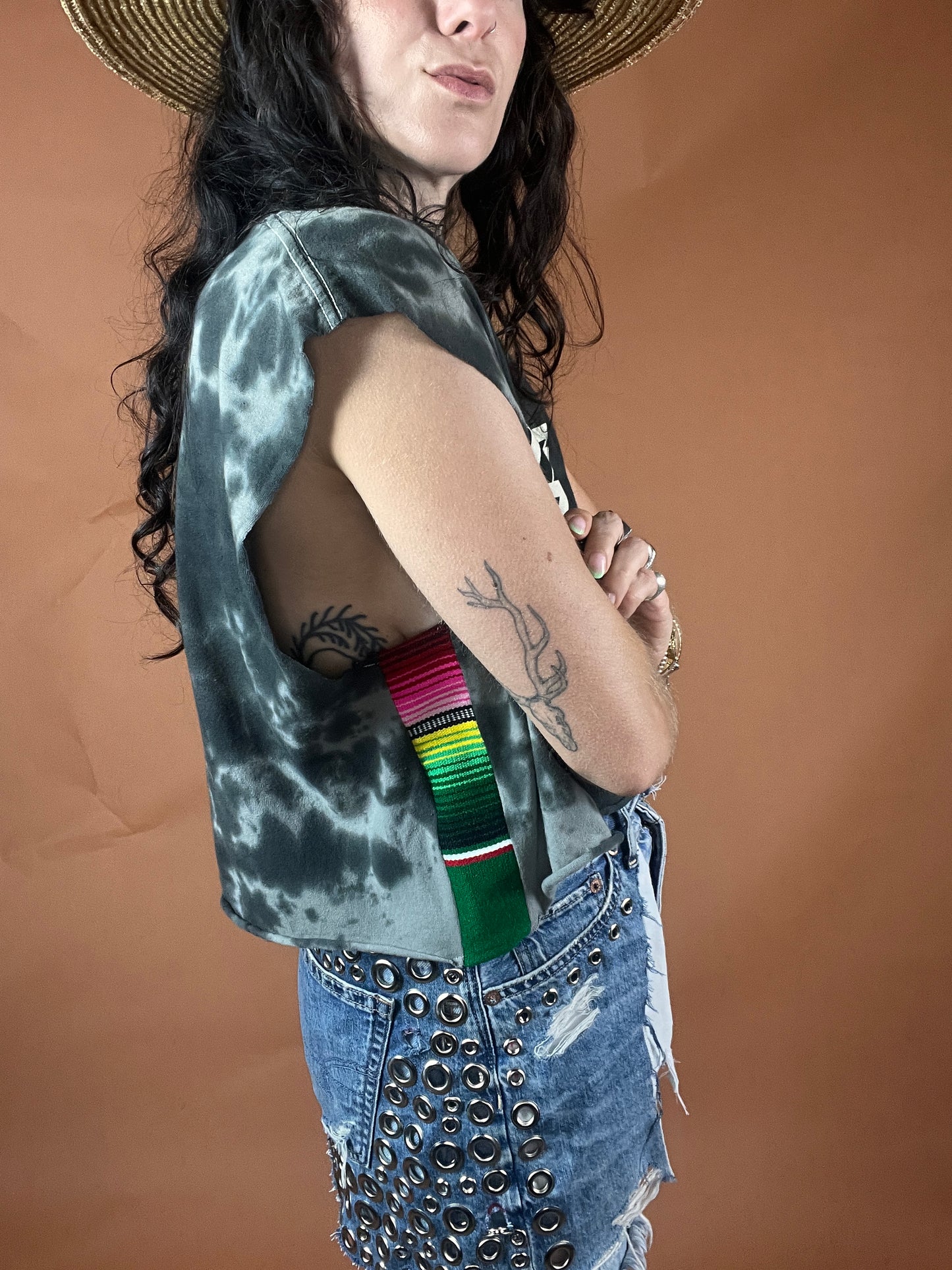 Van Halen Serape Stripe Crop Top - M/L