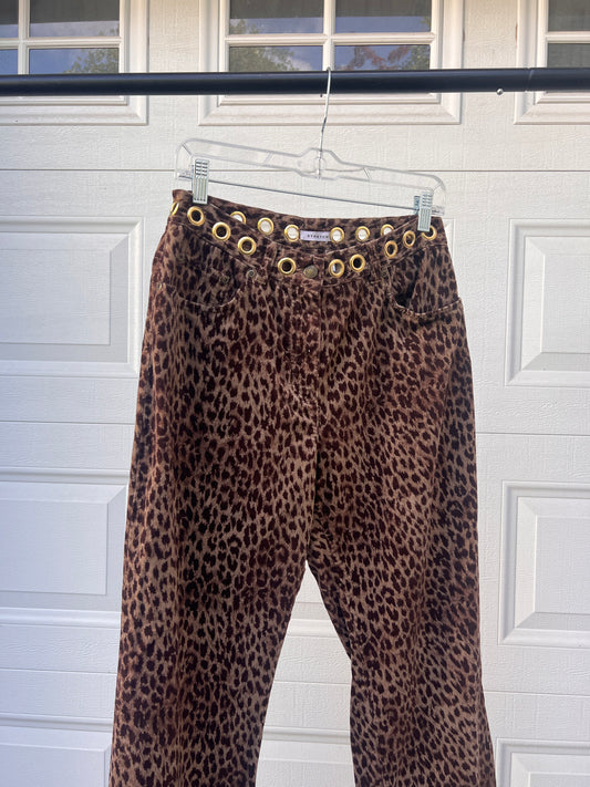 The Grommet Leopard Flares - 31"