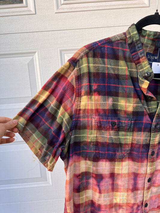 J Crew Beached Flannel Long Sleeve Button Down Shirt