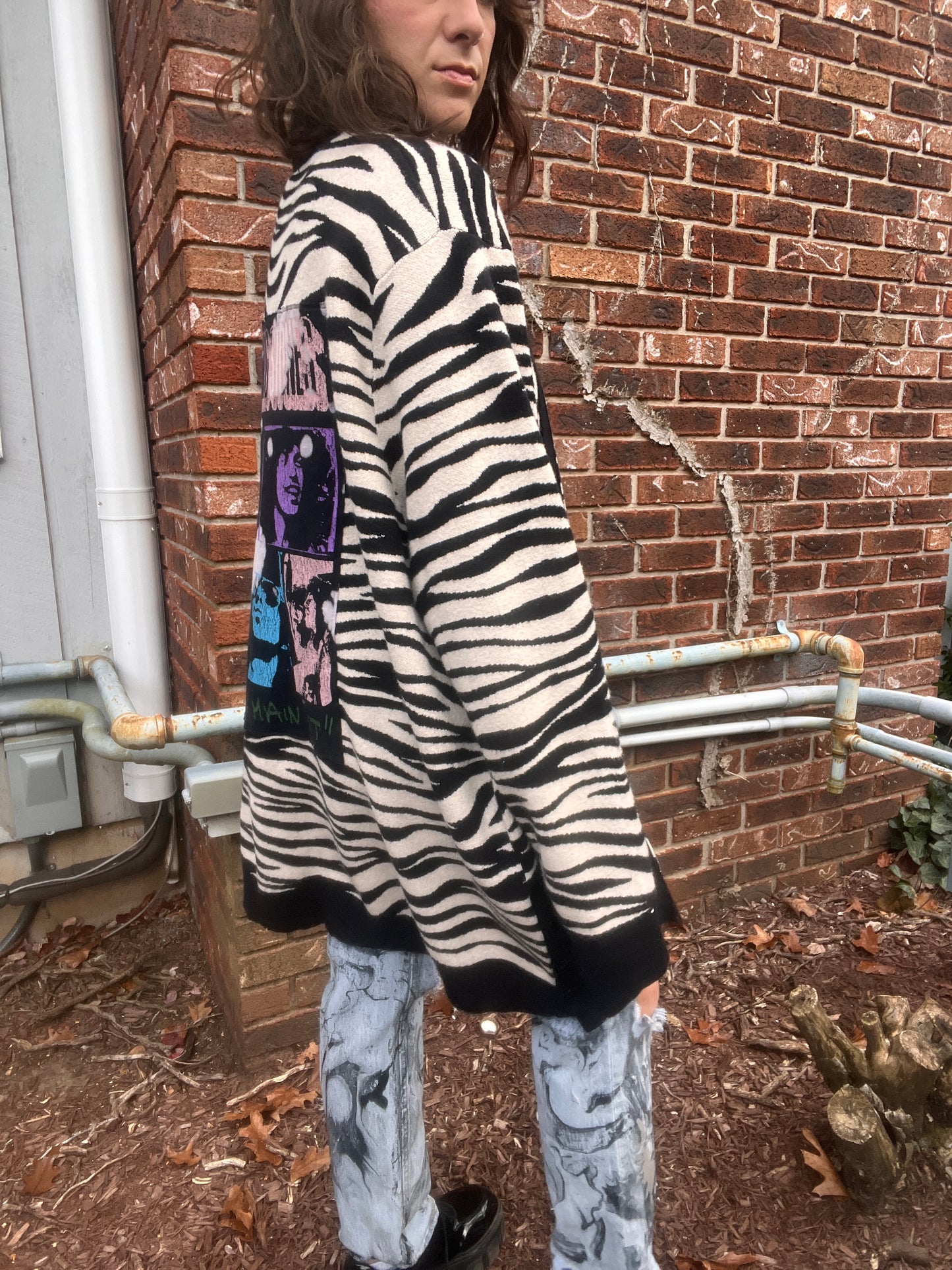 Rolling Stones Zebra Cardigan - 3XL