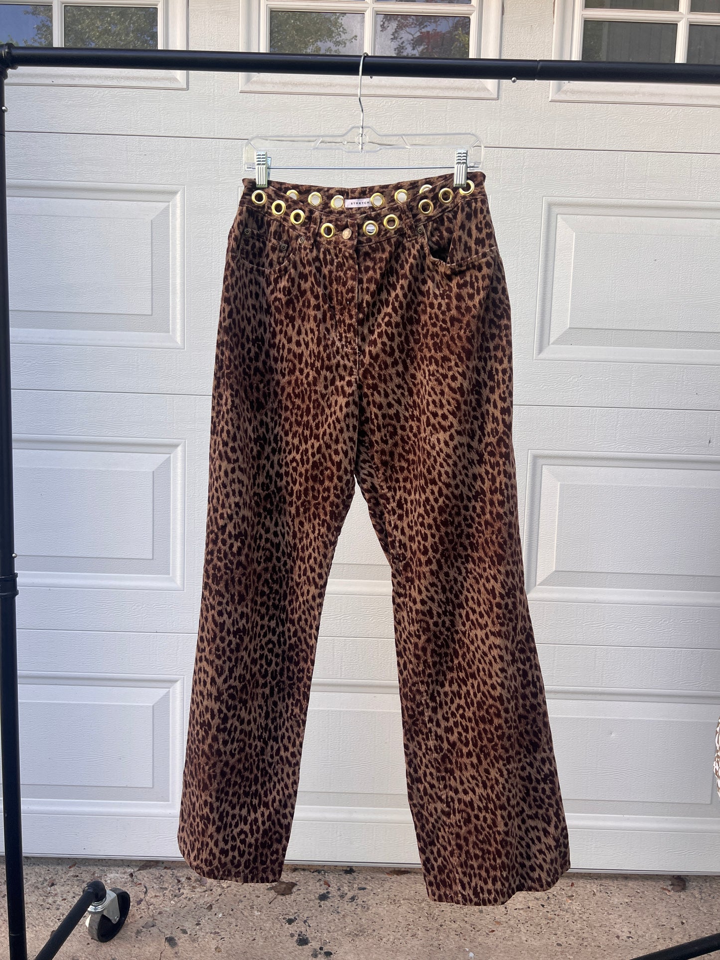 The Grommet Leopard Flares - 31"