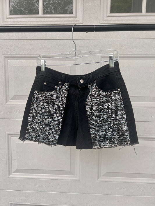 The Bedazzled Denim Tool Belt - 29"