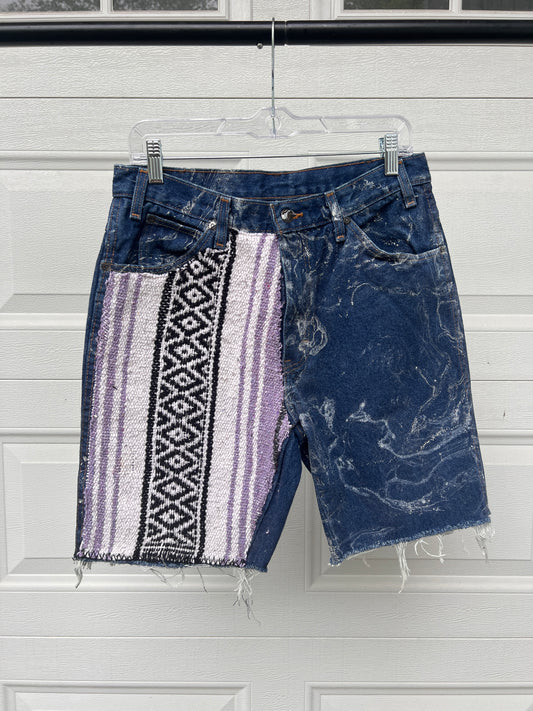 Marbled Baja Denim Shortz - 31"