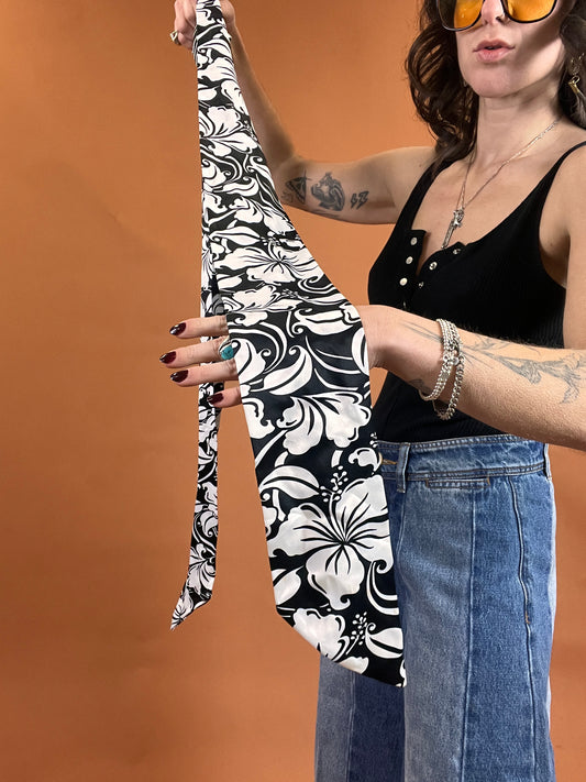 The Vintage Floral Skinny Scarf