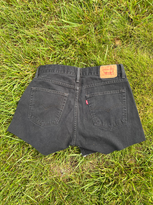 Reworked Floral Towel Shorts - Size 14