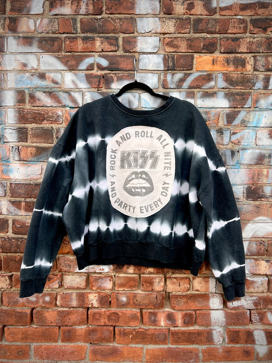 KISS Tie Dye Crewneck - Large