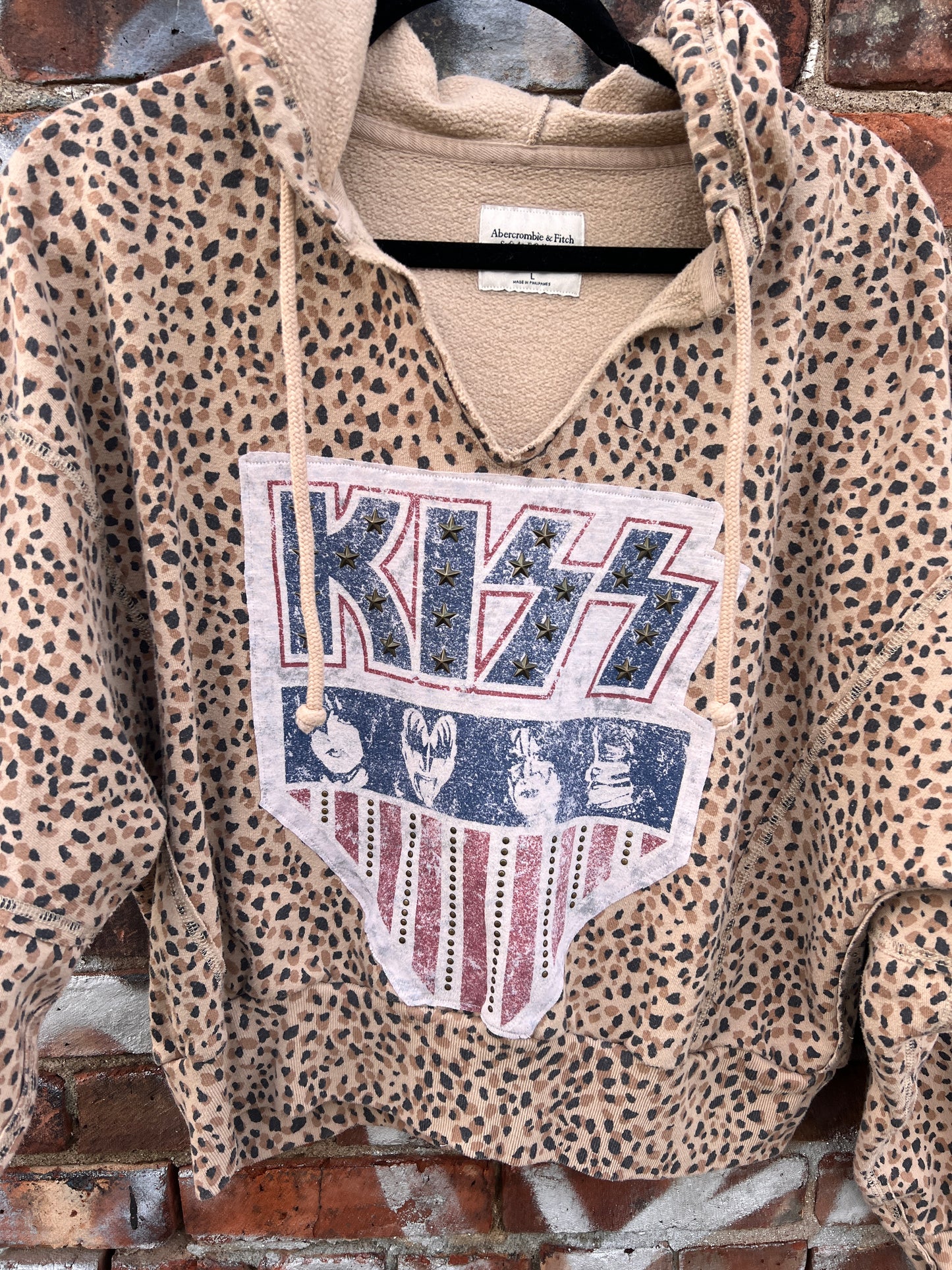 KISS Leopard Hoodie - Large