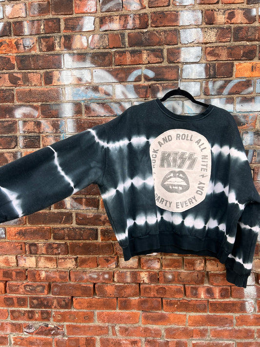 KISS Tie Dye Crewneck - Large