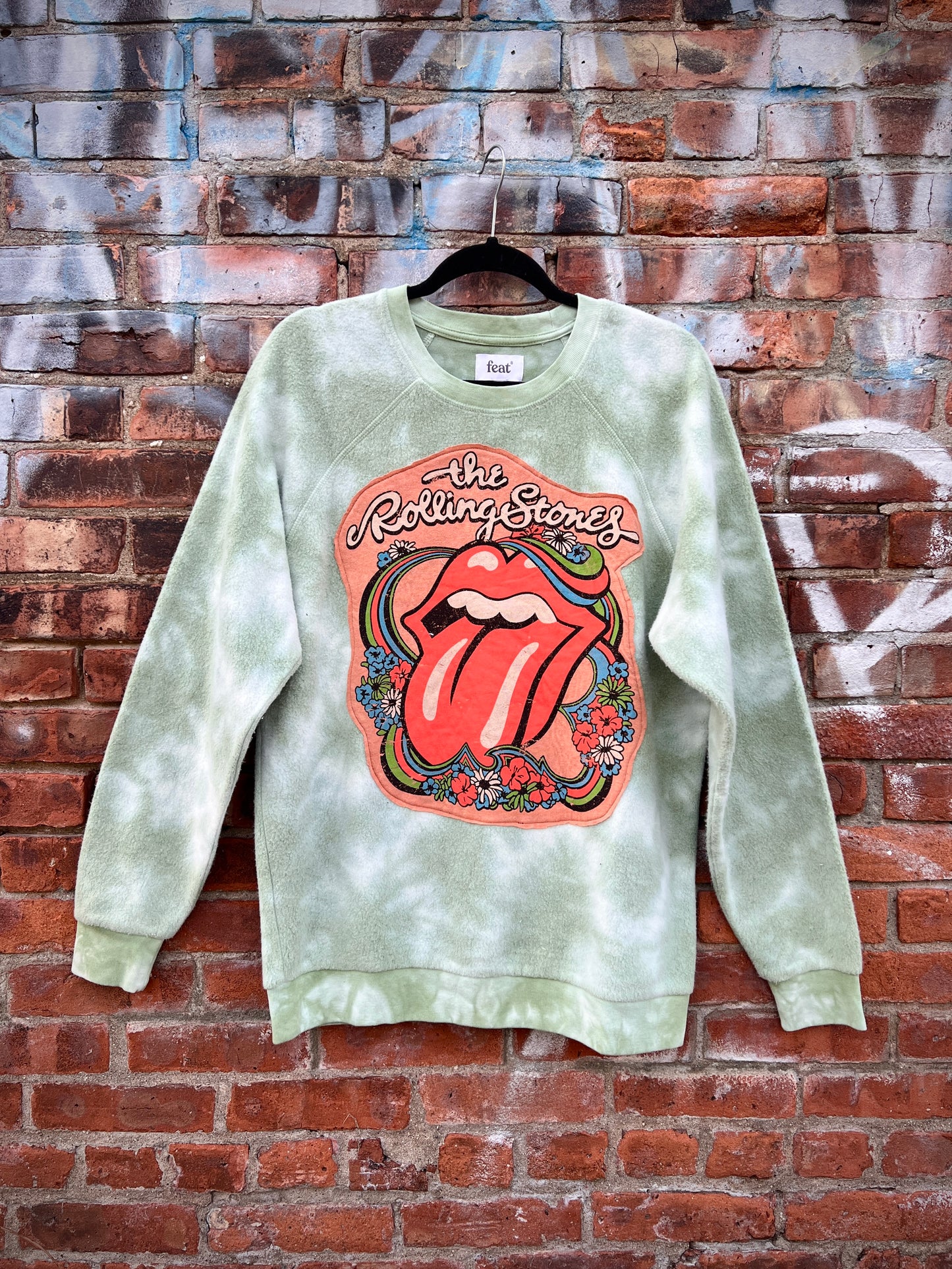 Rolling Stones Tie Dye Crewneck - Large
