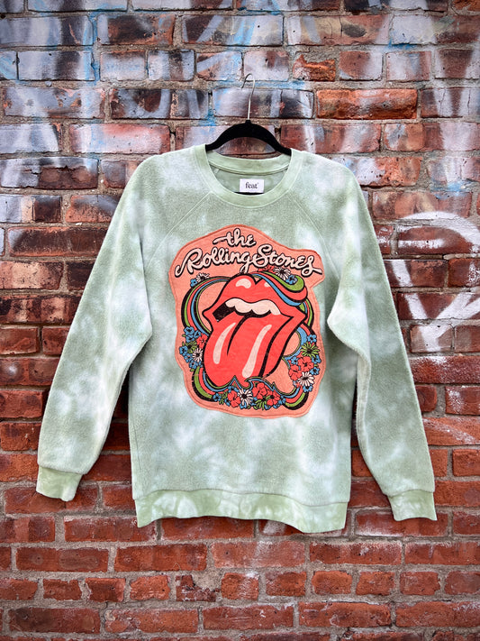 Rolling Stones Tie Dye Crewneck - Large