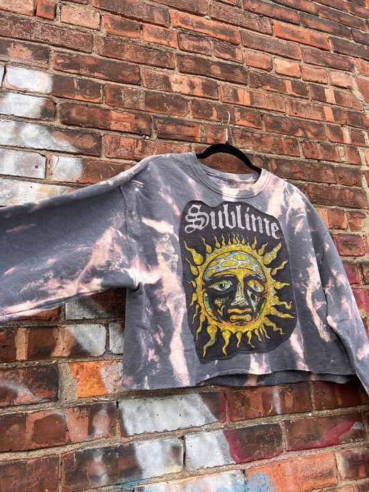 SublimeTie Dye Crop Crewneck - Large