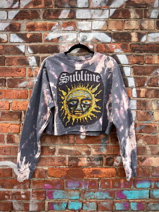 SublimeTie Dye Crop Crewneck - Large