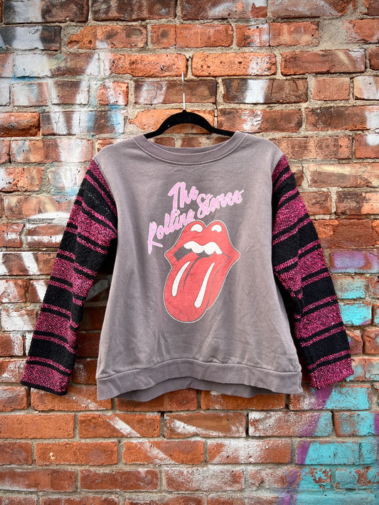 Rolling Stones Baja Stripe Crewneck -Kids XL