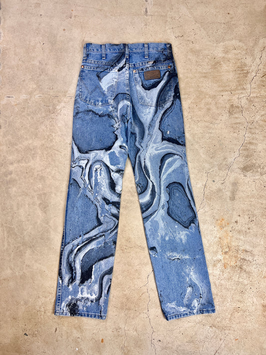 The Marbled Straight Leg Jeans - 27"