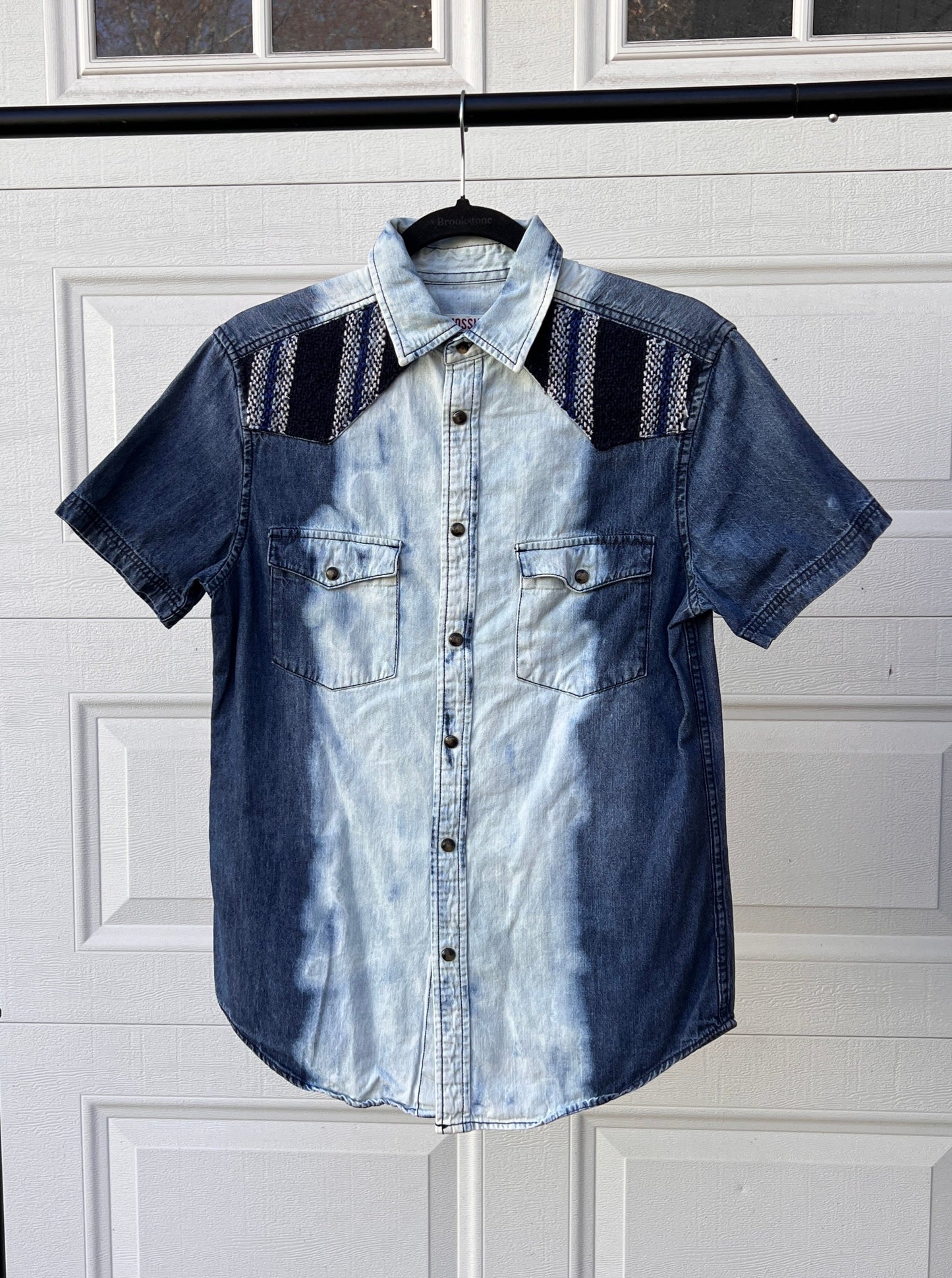 Bleach & Patch Denim Shirt - S