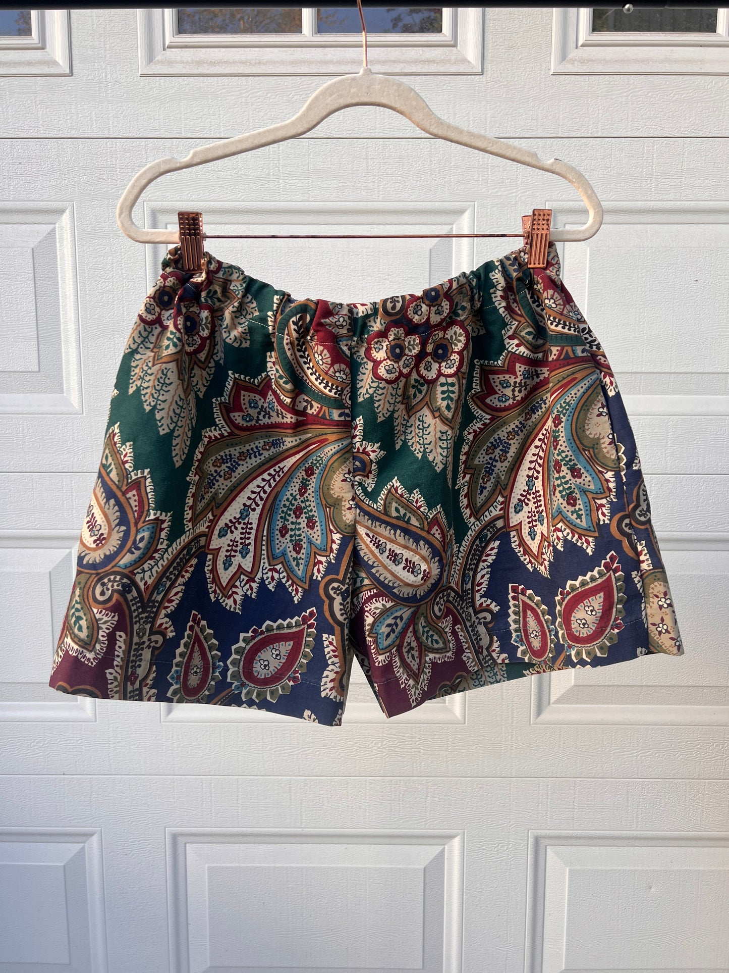 Handmade Paisley Lounge Shorts - L/XL