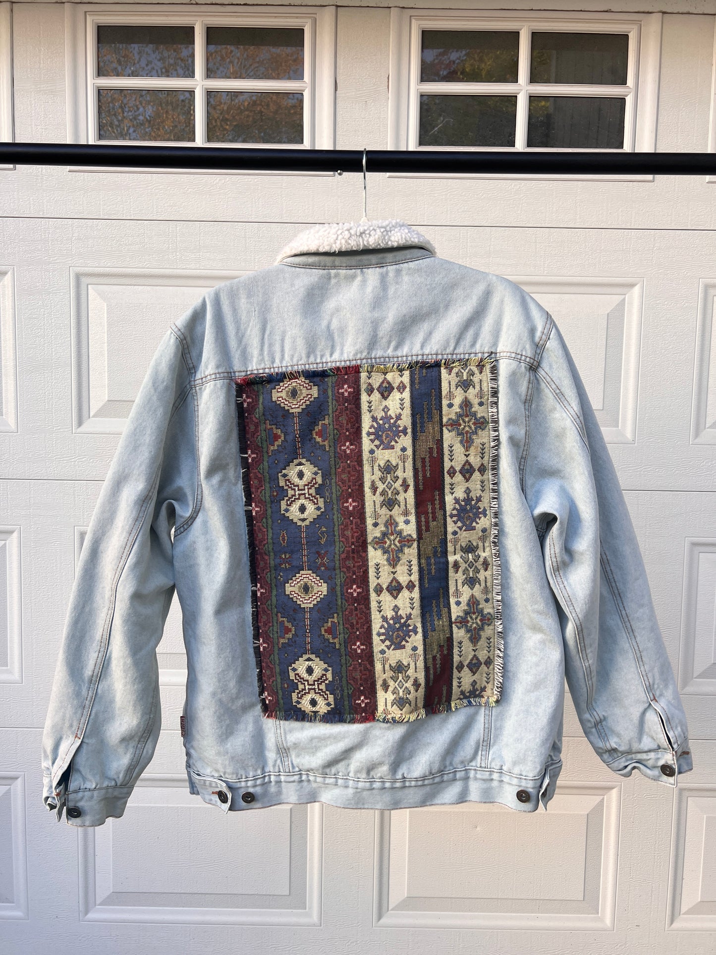 Remixed Sherpa Denim Jacket - XL