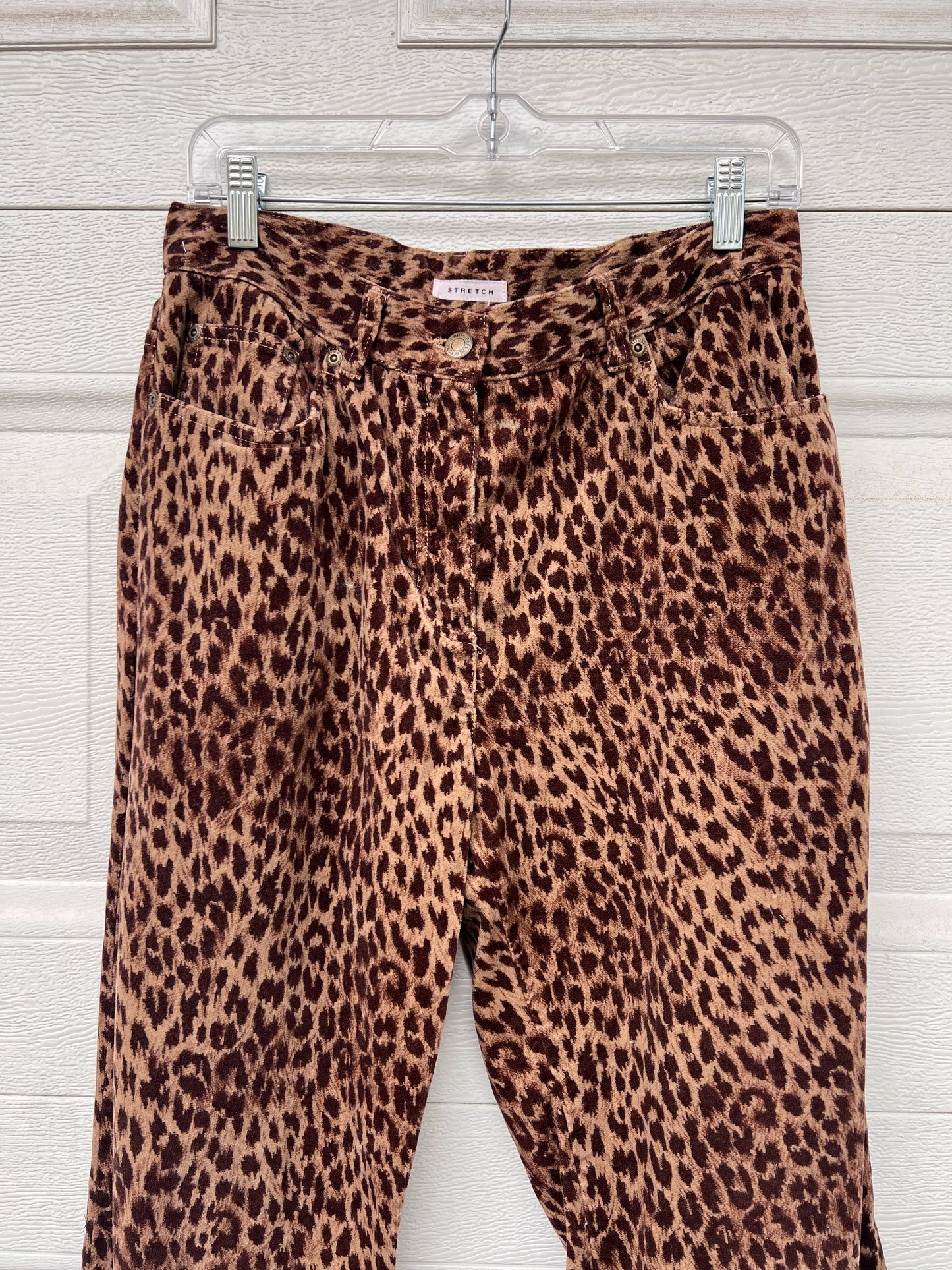 Leopard Velvet Pants - 31"