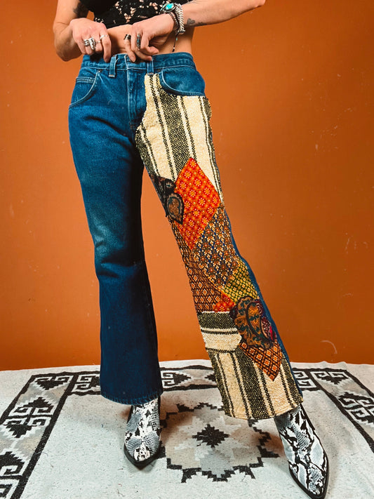 The Patchwork Flare Jeans
